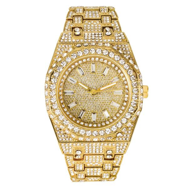 Iced out blingy diamond watch